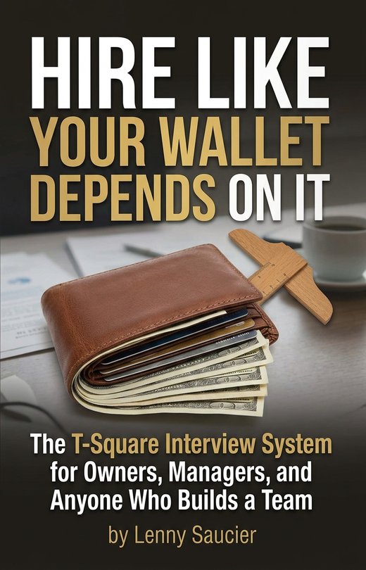Hire Like Your Wallet Depends On It by Lenny Saucier, book cover